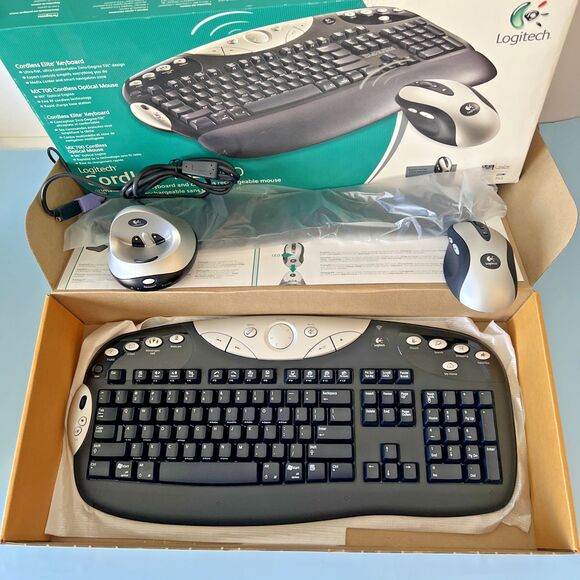 Logitech Cordless MX Duo Elite Keyboard & MX700 Optical Mouse - Picture 4 of 5